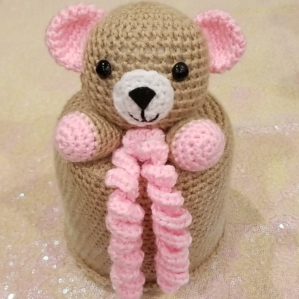 Crochet Teddy Bear Cover - Picture 1 of 8